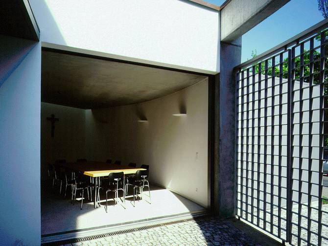Sakristei Mariae Namen Hanau Eingang Innenhof Tor Versammlungsraum